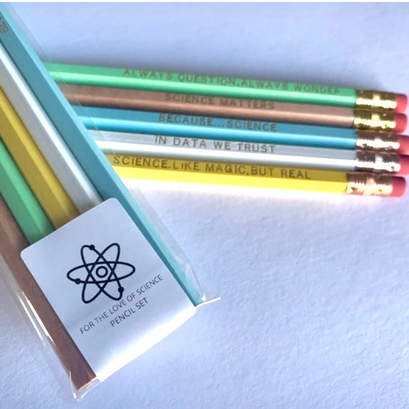 For the Love of Science Pencil Set
